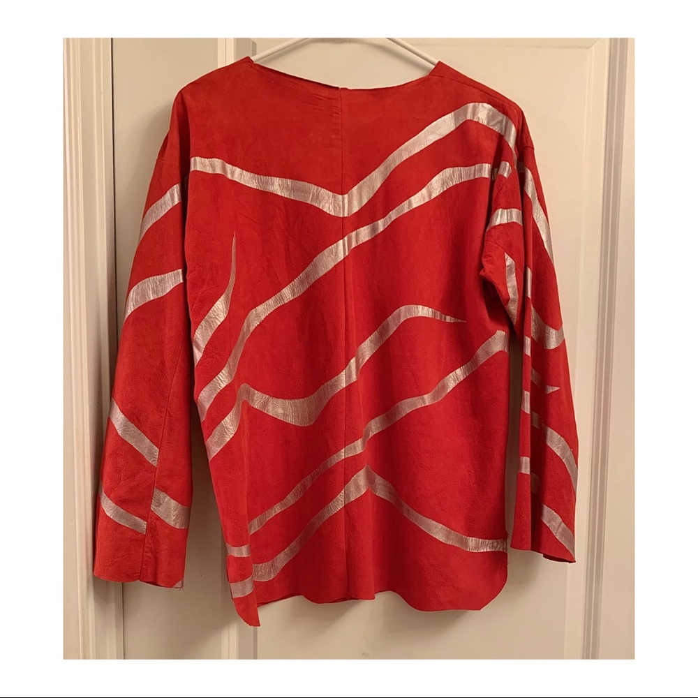 Vintage Suede Nan Herzlinger San Antonio Top - Picture 2 of 3